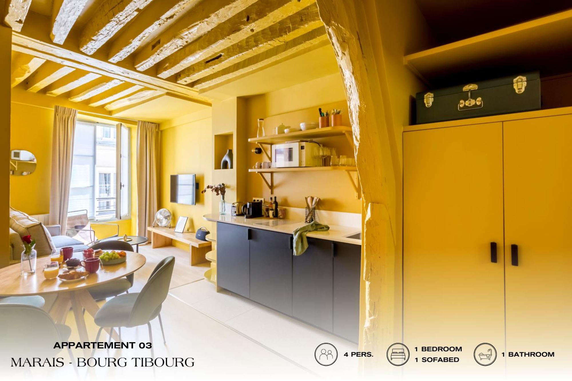 Beauquartier - Marais, Bourg Tibourg Apartment Paris Exterior photo